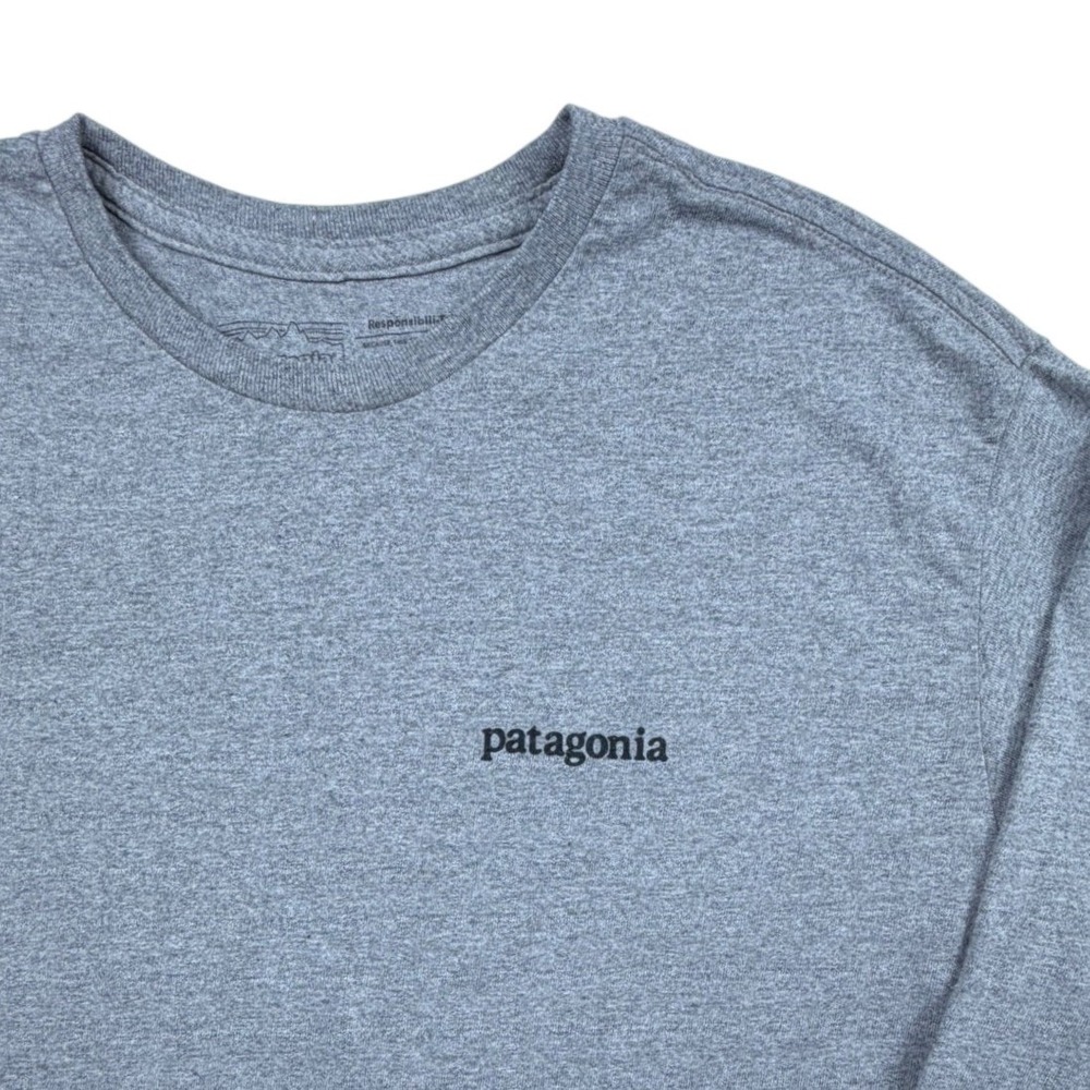 Patagonia Mens Responsibili-Tee Long Sleeve Shirt Grey M Regular Fit